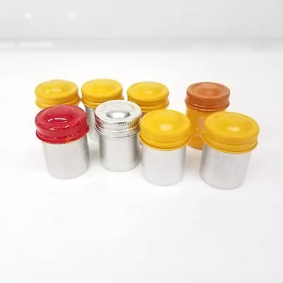 8 Vintage Metal 35mm Film Canisters • $9.99