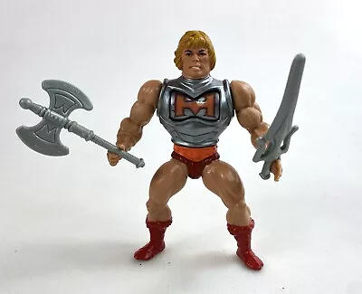 Battle Armor He-Man Vintage MOTU Masters Of The Universe Figure Complete 80s • $69.98