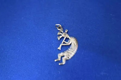 Vintage Kokopelli Man Dancing Playing Pendant Sterling Silver Music Instrument • $18.20