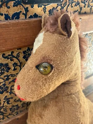 Vintage Primitive Handmade Stuffed Animal Horse 1930s 1940s • $9.99