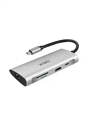 WiWU Usb C Hub 8-in-1 Multiport Macbook Adapter • $32.99