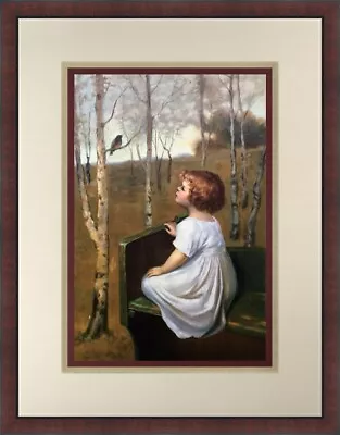 Morris & Bendien Vintage Print The Farewell Song Custom Framed Print  • $45