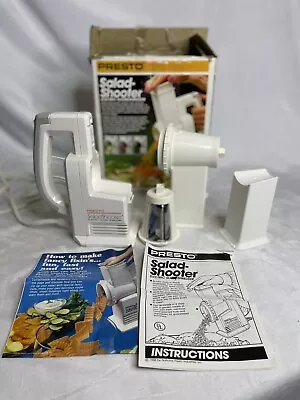 Vintage Presto Salad Shooter Electric Food Slicer Shredder Model 02910 1988 • $24.01