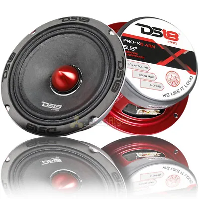 2 DS18 PRO-X6.4BM 500W Max 6.5  Midrange Speakers Loudspeaker With Bullet 4 Ohm • $85.26