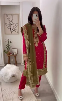 Salwar Kameez Pakistani Indian Suit New Wedding  Party Wear Dress Bollywood • $89.10
