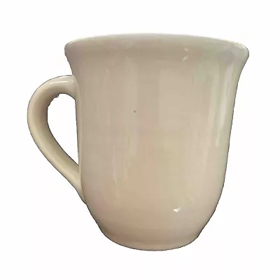 Set Of 3 Pfaltzgraff Aura Coffee/Tea Mugs/Cups - Cream With Pink Blue Band –r5 • $29.50