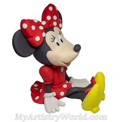 Minnie Mouse Cake Topper.  Edible 3D Fondant/gum Paste Minnie Mouse Figurine. • $55