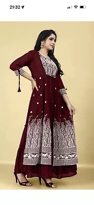 Indian/ Pakistani Dress/ Anarkali Ready Made Party Wear (brand New) • £29.99