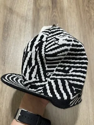 Vintage VOLCOM Visor White And Black Beanie Hat • $28