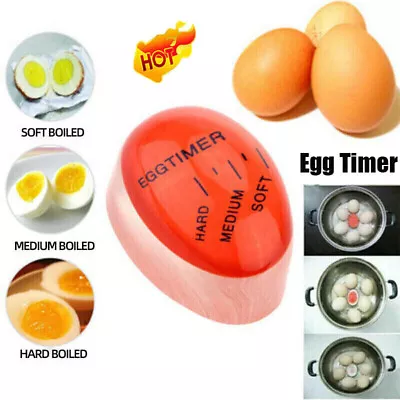 1x Egg Timer Color Changing Soft Hard Boiled Heat Sensitive Display CookingClock • $7.36