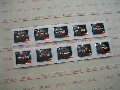 AMD RYZEN 7 STICKER (16.5mm X 19.5mm) - 10 PCS • $8.88