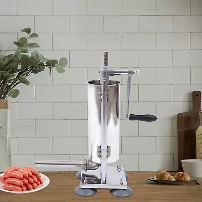 Vertical Hand-crank Sausage Maker Stuffer Filler Meat Machine Detachable • $55