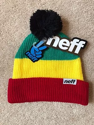 NEFF Snappy Pom - Rasta - One Size - NEW • $14.99