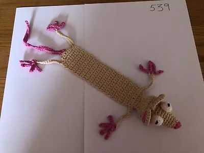£8.45 • Buy Handmade Crochet Mouse Bookmark