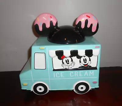 Disney Store Eats Mickey & Minnie Ice Cream Truck Cookie Jar • $75