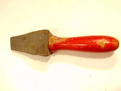 Vintage Heavily Worn Sharpening Stone With Red Wooden Handle • $5.99