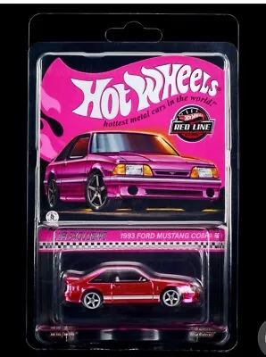 Hot Wheels Red Line Club 1993 Ford Mustang Cobra R Pink Club Exclusive Confirmed • $47.50