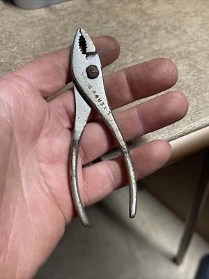 $66 • Buy RARE Vintage Snap-on 44 Discontinued 4.5  Vacuum Grip Slip Joint Pliers
