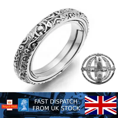 Gothic Ring Toe Thumb Astrology Zodiac Men Women Costume Jewellery. • £9.99