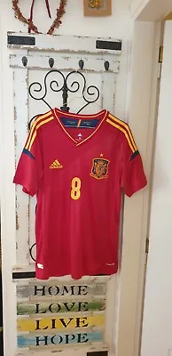 Spain 2012 Home Jersey #8 Xavi • $80