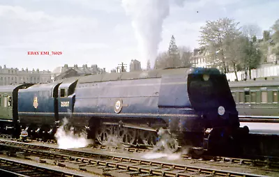 35mm Slide: Merchant Navy 35007  Aberdeen Commonwealth  In British Railways Blue • £1.99