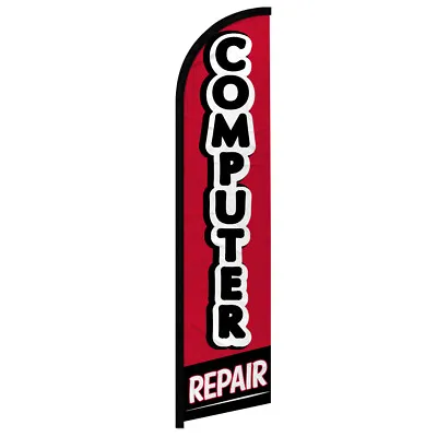 Computer Repair Full Curve Windless Swooper Flag Electronics Repair • $18.95