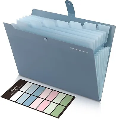 Accordion File Organizer File Folders With 8 Pockets Expanding Folder Wit Labe • $110.20