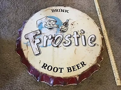 VINTAGE  Original  40  Drink   Frostie  Root Beer  SIGN • $750