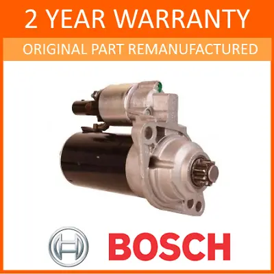 VAG Starter Motor - T5 TRANSPORTER 1.9 TDI 2003-2009 AXB 2.0kW *ORIGINAL UNIT • £59.99