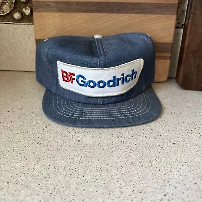 Vintage K BRAND USA MADE BF Goodrich Patch Trucker Hat Snapback Cap • $18.22