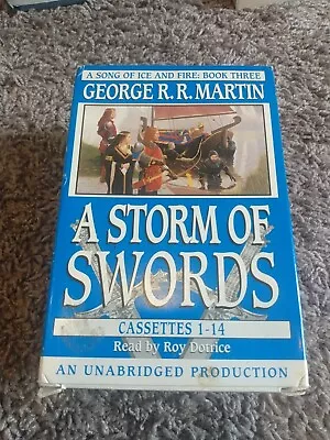 Vintage Storm Of Swords AUDIOBOOK Cassette Vol 1 - VG - George R R Martin 1 Of 2 • $23