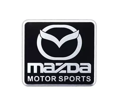 Mazda Motor Sport Black Aluminium Badge Emblem Sticker For Mazda 2 3 6 RX7 MX5 • $12