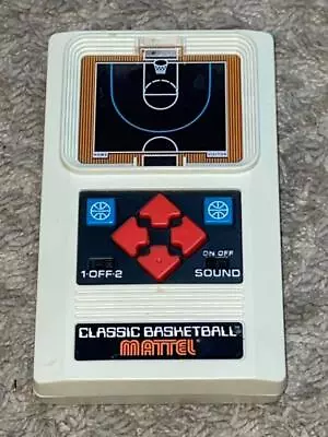 Vintage 2003 Mattel Classic Basketball Electronic Handheld Game TESTED WORKS • $24.95