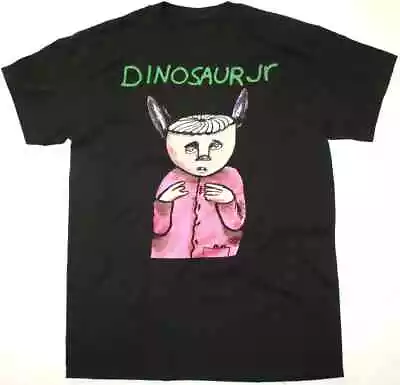 Dinosaur JR. Cotton Black Mens Women T-Shirt • $19.99