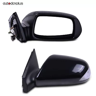 Power For 2005-10 Scion Tc Black Cover Turn Signal Light Side Tow Mirrors Pair • $80.67