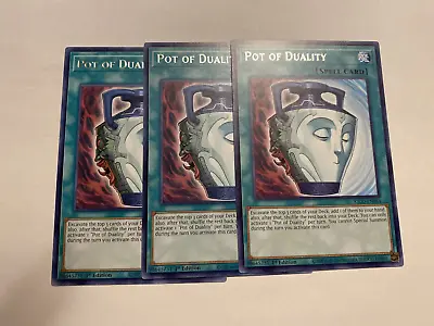 Pot Of Duality (3x) KICO-EN054 - Rare - 1st Edition NM Yugioh • $1.83
