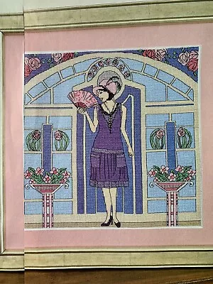 Glitz And Glamour 1920s Stylish Art Deco Flapper Lady Cross Stitch Design Chart • £1.79