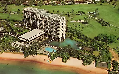 Honolulu HI Hawaii Kahala Hilton Hotel Resort Aerial View Vintage Postcard • $6.39