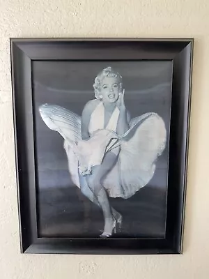 Marilyn Monroe Ballerina 3D Black And White Framed Wall Art 18in X 14in • $27.99