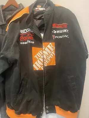 Tony Stewart The Home Depot NASCAR Jacket Pontiac Vintage 2XL Coke-a-cola • $40