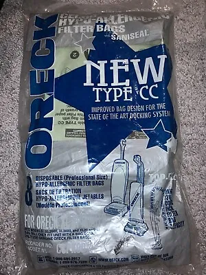 New Oreck CCPK8DW Type CC Celoc Upright Vacuum Bags With Saniseal • $12.99