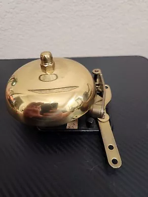 Vintage Mechanical Iron & Brass Boxing Bell Antique Sports School Fire  • $99.99