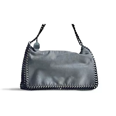 Stella McCartney Falabella “Shaggy Deer” Light Grey Silver Metallic Crossbody • $180