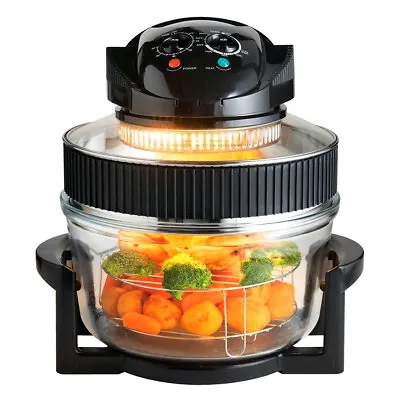 1400w Electric Multi Function Halogen Oven Cooker 17 Litre Low Fat Air Fryer • £31.17