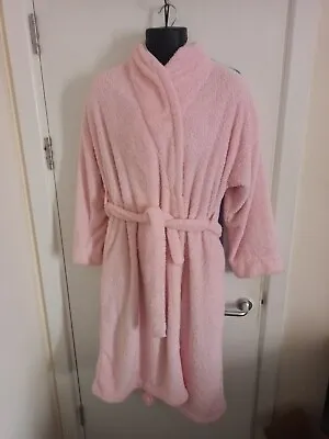 £12.99 • Buy Marks & Spencer Ladies Pink Dressing Gown 12-14  Warm Hospital Winter 