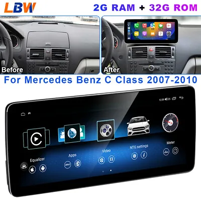 10.33'' Android Fit For Mercedes Benz C Class 2007-2010 Car GPS Radio DVD Stereo • $349.79
