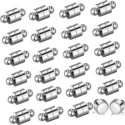 24 Pairs Magnetic Necklace Bracelet Clasps Magnet Converter Jewelry Clasps  • $19.42