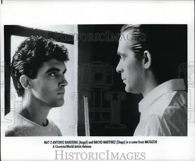 1986 Press Photo Matador Starring Antonio Banderas And Nacho Martinez - Orp00019 • $15.99