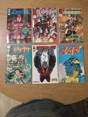 $9.95 • Buy Vintage Lot Of 6 Comic Books, Pitt,Zap,Deathblow,Cyber,Youngblood, Bloodstrike