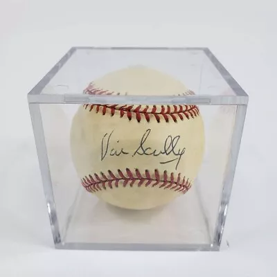 MLB Hall Of Famer Vin Scully Autographed Baseball Genuine Signature SHF0VSB15 • $499.99